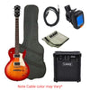 Cort CR100 Les Paul Style Standard Electric Guitar Bundle