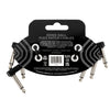 Ernie Ball Flex Patch Cable - Pack of 3