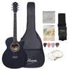 Henrix PRO 40C 40-Inch Cutaway Acoustic Guitar with Dual Action Truss Rod, Gigbag, Picks, String Set, Strap, Cloth & Ebook