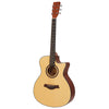 Vault EA25 Grand Auditorium Shape Acoustic Guitar with Bubinga Back and Sides