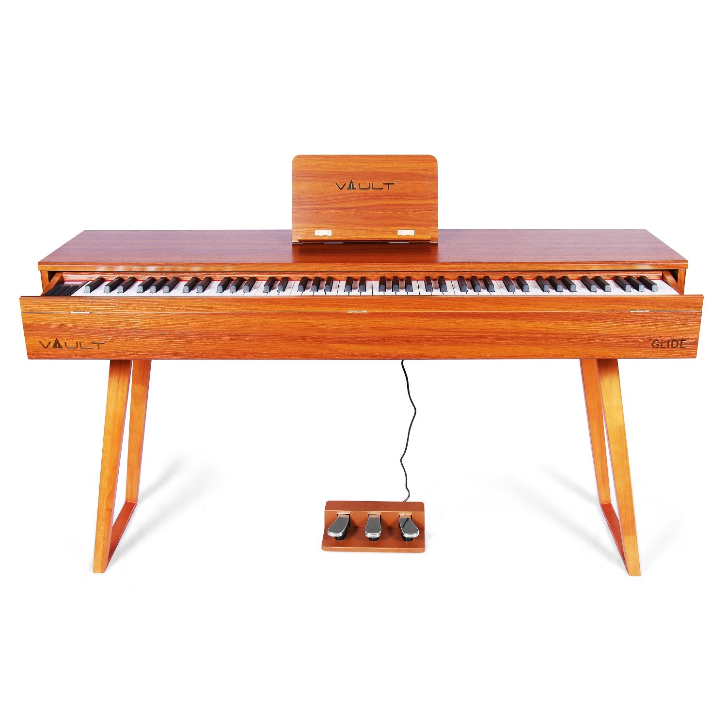 Vault Glide 88 Key Premium Digital Piano with Stand and Pedal