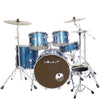 Vault Groover Plus 5-Piece Acoustic Drum Kit with Hardware, Cymbals & Throne