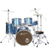 Vault Groover Plus 5-Piece Acoustic Drum Kit with Hardware, Cymbals & Throne