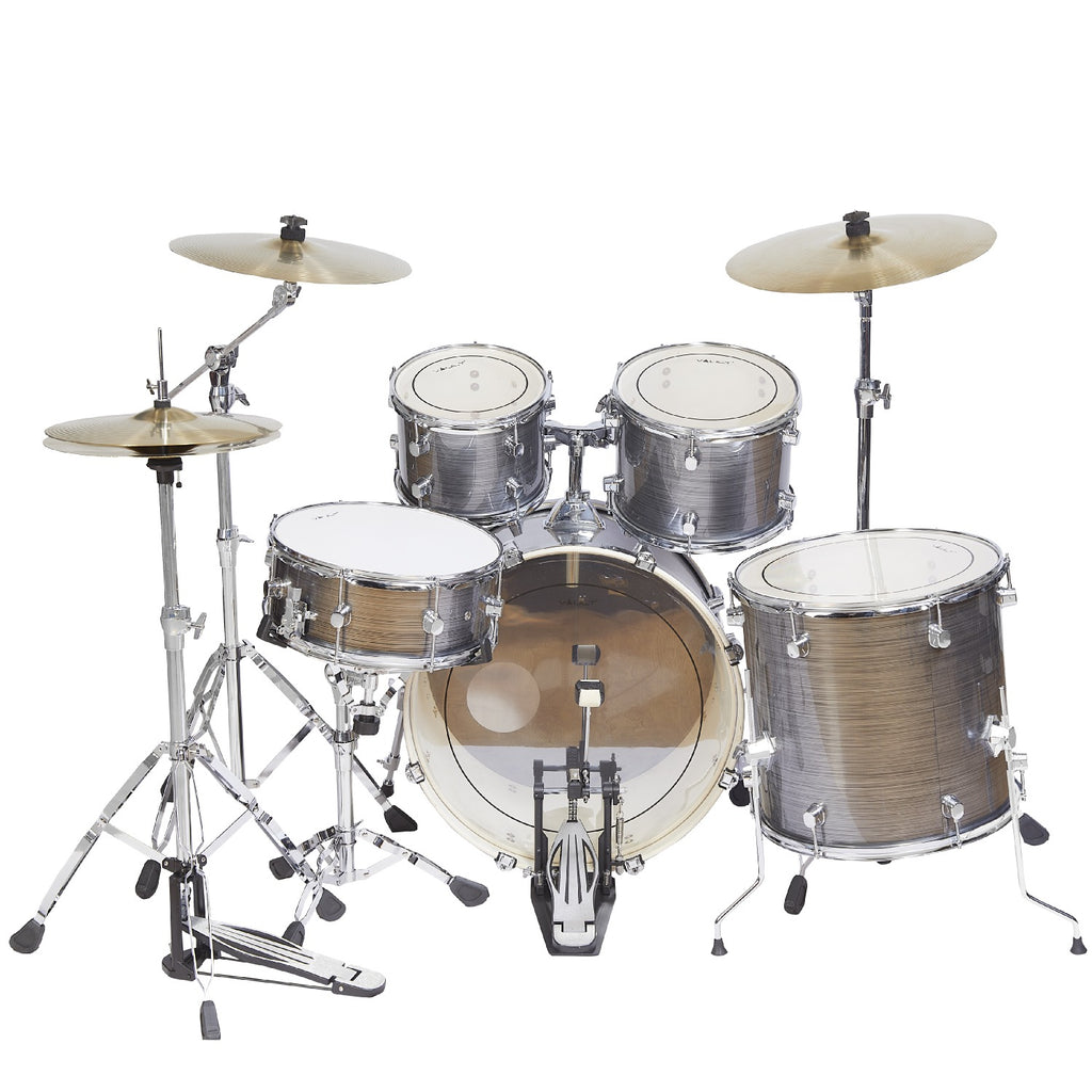 Vault Groover Plus 5-Piece Acoustic Drum Kit with Hardware, Cymbals & Throne