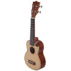 Vault UK-1000SC 21-Inch Solid Spruce Top Premium Semi Cutaway Soprano Ukulele