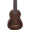 Vault UK-200S 21" Premium Walnut Laminate with Side Soundport Soprano Ukulele