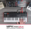 Akai Midi Keyboards Black / Red Akai MPK Mini Plus 37-Key Compact Midi Keyboard Controller with MPC Beats Software Pack