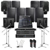 Alto Church Sound System Church Sound System 8xAlto TS315 Wall Mount Loudspeakers, 2xSubwoofer, 5xAmplifier, Crossover, Monitor, Mics, Stands & Mixer