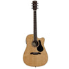 Alvarez Electro Acoustic Guitars Natural Gloss Alvarez AD60CE Dreadnought Electro Acoustic Guitar