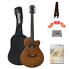 Aria Acoustic Guitars Bundle Aria FET M2 Meranti Thin-Body Cutaway Acoustic Guitar