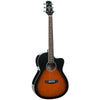 Ashton Acoustic Guitar Bundles Ashton D10C 39-inch Cutaway Acoustic Guitar with Gigbag, Picks, Strap, Cloth & Ebook