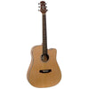 Ashton Acoustic Guitar Bundles Ashton D20C NTM Dreadnought Cutaway Acoustic Guitar with Strap, Picks,  Gigbag, Cloth & Ebook