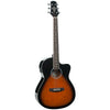 Ashton Electro Acoustic Guitar Bundles Ashton D10CEQ 39-inch Cutaway Electro Acoustic Guitar With Gigbag, Picks, Strap, Cloth & Ebook