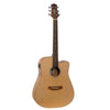 Ashton Electro Acoustic Guitars Ashton D20CEQ NTM Dreadnought Cutaway Electro Acoustic Guitar with Bag - Natural Matte