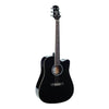 Ashton Electro Acoustic Guitars Black Ashton D20CEQ Dreadnought 41-Inch Cutaway Electro-Acoustic Guitar