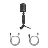 Audio Array Usb Microphones Black Audio Array AM-C24 USB Plug & Play Retro Microphone Kit