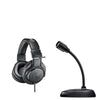 Audio-Technica Condenser Microphones Audio-Technica Home Creation Bundle with ATGM1-USB Desktop Microphone & ATH-M20X Headphones