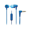 Audio-Technica Headphones Blue Audio-Technica ATH-CLR100IS SonicFuel In-ear Headphones with In-line Mic & Control