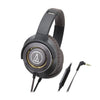 Audio-Technica Headphones Gun Metal Audio-Technica ATH-WS770IS Solid Bass Over-Ear Headphones with In-line Mic and Control