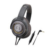 Audio-Technica Headphones Gun Metal Audio-Technica ATH-WS770IS Solid Bass Over-Ear Headphones with In-line Mic & Control