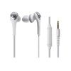 Audio-Technica Headphones White Audio-Technica ATH-CKS550IS Solid Bass In-Ear Headphones with In-line Mic & Control