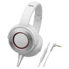 Audio-Technica Headphones White Audio-Technica ATH-WS550IS Solid Bass Over-Ear Headphones with Microphone