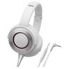 Audio-Technica Headphones White Audio-Technica ATH-WS550IS Solid Bass over ear Headphones with smartphone control