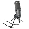 Audio-Technica Usb Microphones Gray Audio-Technica AT2020 USB Plus Cardioid Condenser USB Microphone