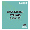 Bajaao Bass Guitar Strings Medium Gauge Bajaao Nickel Wound 5 String Electric Bass Guitar String Set