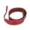 Bajaao Guitar Straps Red Bajaao Leather Guitar Strap With Lining for Electric / Acoustic / Bass Guitar