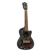 Bamboo Concert Ukuleles Bamboo New Generation Black Edition Series Concert Ukulele with Gig Bag