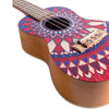 Bamboo Concert Ukuleles Passion Bamboo New Generation Mandala Line Series Concert Ukulele with Gig Bag