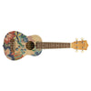 Bamboo Soprano Ukuleles Caramelle Bamboo New Generation Flower Line Series Soprano Ukulele with Gig Bag