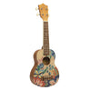 Bamboo Soprano Ukuleles Caramelle Bamboo New Generation Flower Line Series Soprano Ukulele with Gig Bag