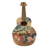 Bamboo Soprano Ukuleles Caramelle Bamboo New Generation Flower Line Series Soprano Ukulele with Gig Bag