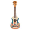 Bamboo Soprano Ukuleles Retro Bamboo New Generation Mandala Line Series Soprano Ukulele with Gig Bag