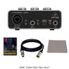 Behringer Audio Interfaces Behringer U-PHORIA UM2 USB Audio Interface with XLR Cable, Polishing Cloth & Ebook