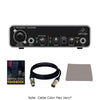 Behringer Audio Interfaces Behringer UMC22 2-Channel USB Audio Interface with Midas Mic Pre Amplifier with XLR Cable, Polishing Cloth & Ebook