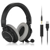 Behringer Headphones Black Behringer BH470U Premium Stereo Headset with Detachable Microphone and USB Cable