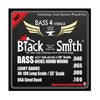 Black Smith Bass Guitar Strings Light-SL - .040-.100 Black Smith Nano Coated Nickel Round Wound Bass Guitar Strings