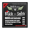 Black Smith Bass Guitar Strings Regular Medium Light-SL - .045-.105 Black Smith Nano Coated Nickel Round Wound Bass Guitar Strings