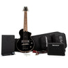 Blackstar Electric Guitars Bundles Jet Black Blackstar Carry-On Deluxe Electric Guitar Pack With Fly 3 Amp