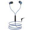 boAt In-Ear Wired Headphones Jazzy Blue BOAT BassHeads 182 In Ear Wired Headphone With Mic