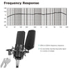 Boya Condenser Microphones Boya BY-M1000 Large-Diaphragm Omnidirectional Condenser Microphone