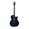 Cadenza Acoustic Guitars Blue Cadenza QAG-40G 40-Inch Cutaway Acoustic Guitar with Gloss Finish