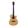 Cadenza Acoustic Guitars Natural Cadenza QAG-40G 40-Inch Cutaway Acoustic Guitar with Gloss Finish