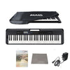 Casio Keyboard Bundles Casio Casiotone CT S300 61 Key Portable Keyboard with Adapter, Polishing Cloth, Dust Cover, Online Lessons, Warranty & Ebook