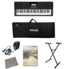 Casio Keyboard Bundles Casio CT-X700 61-Key Portable Keyboard With Power Adapter, Gigbag, Stand, Cloth & Ebook