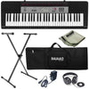 Casio Keyboard Bundles Casio CTK-1500 61-Key Standard Keyboard with Adapter, Stand, Gig Bag, Polishing Cloth and Headphones