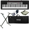 Casio Keyboard Bundles Casio CTK-1500 61-Key Standard Keyboard with Power Adapter, Stand, Polishing Cloth and Gig Bag